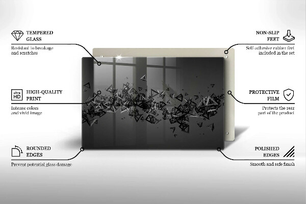 Copri piano cottura Forme astratte 3D