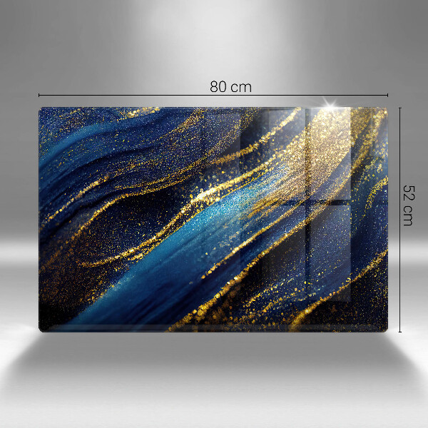 Protezione piano cottura Astrazione blu navy