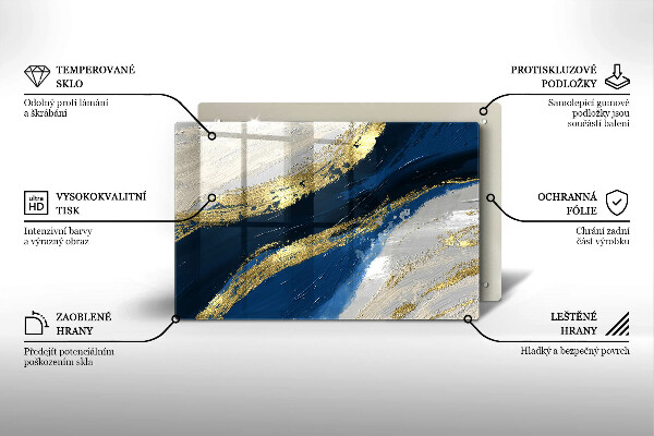 Copri piano cottura Texture con oro