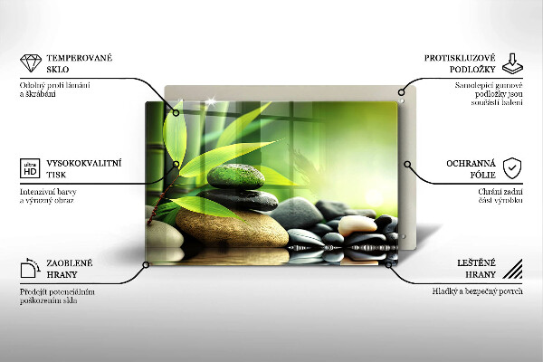 Copri piano cottura Pietre di bambù Zen