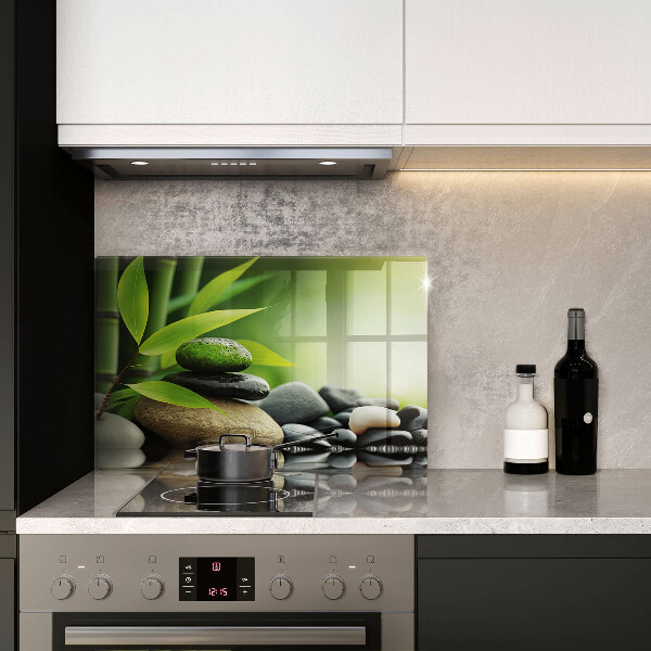 Copri piano cottura Pietre di bambù Zen