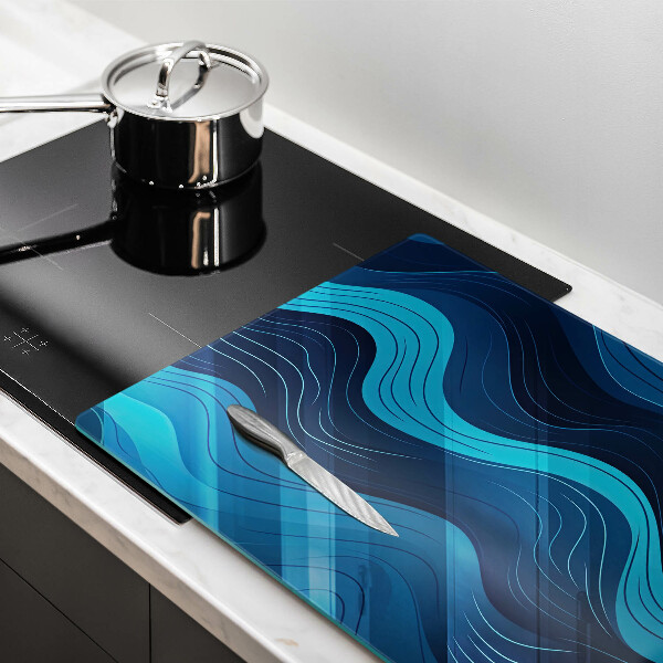 Copri piano cottura Onde astratte