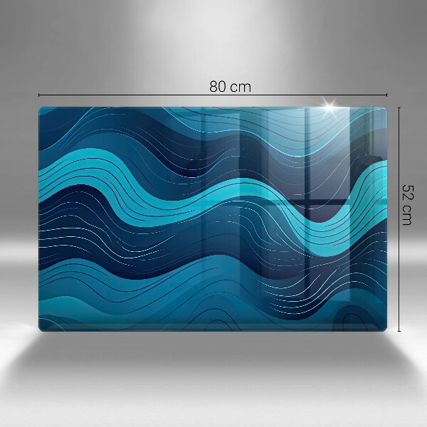 Copri piano cottura Onde astratte