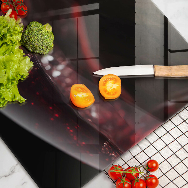 Copri piano cottura Vino rosso in un bicchiere