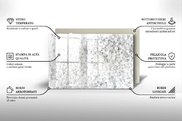 Copri piano cottura Cristalli di sale