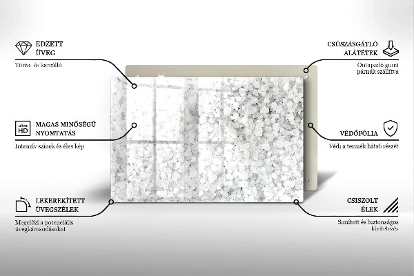 Copri piano cottura Cristalli di sale