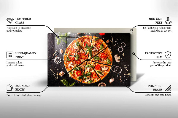 Copri piano cottura Pizza ai funghi