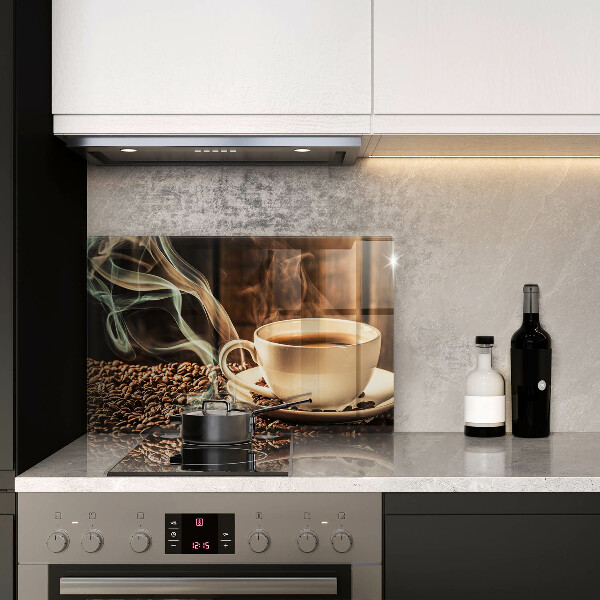 Copri piano cottura Tazza e chicchi di caffè