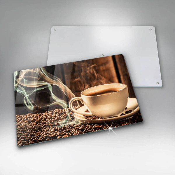 Copri piano cottura Tazza e chicchi di caffè