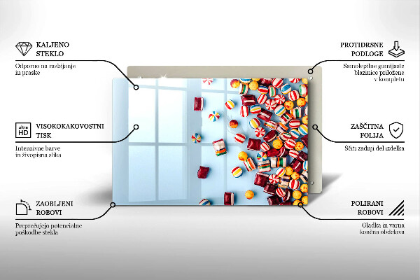 Copri piano cottura Caramelle colorate