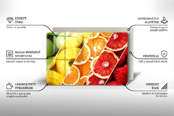 Copri piano cottura Frutti colorati