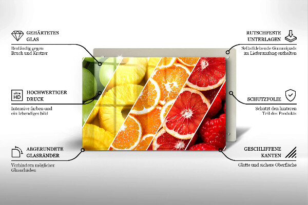 Copri piano cottura Frutti colorati