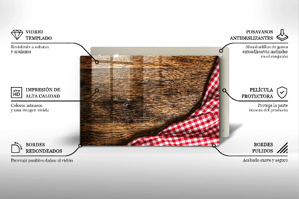 Protezione piano cottura Tavolo di legno