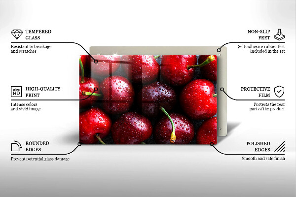 Protezione piano induzione Primo piano delle ciliegie