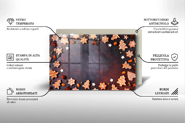 Protezione piano induzione Natale di pan di zenzero