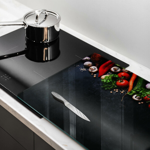 Protezione piano induzione Verdure colorate