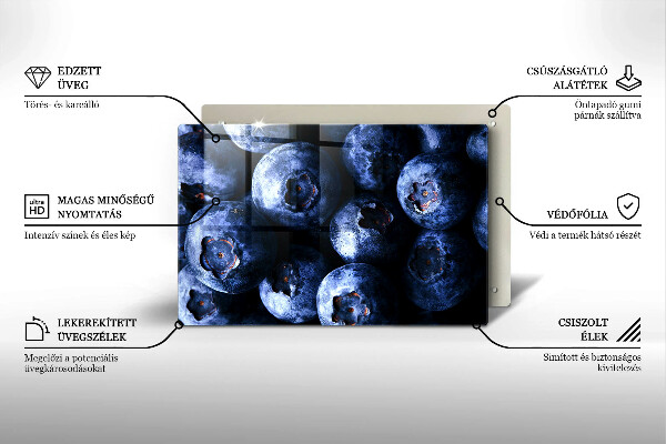 Protezione piano induzione Primo piano di frutti di bosco
