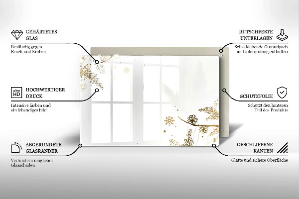 Protezione piano induzione Decorazioni invernali