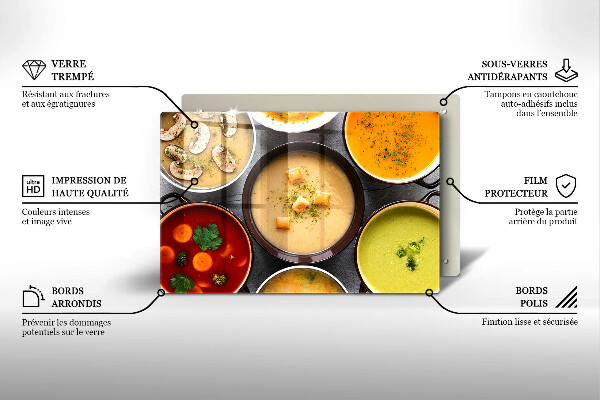 Protezione piano induzione Zuppe colorate