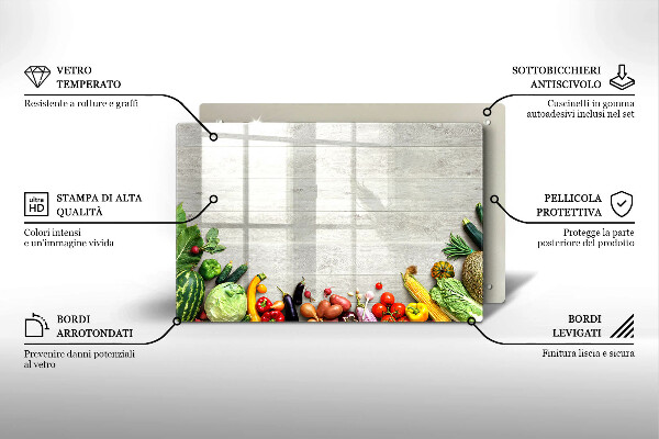 Copri piano cottura Verdure sulle copertine