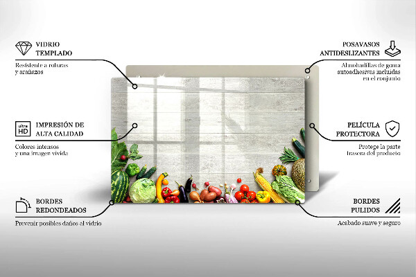 Copri piano cottura Verdure sulle copertine