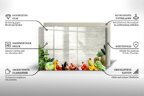 Copri piano cottura Verdure sulle copertine