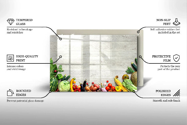 Copri piano cottura Verdure sulle copertine