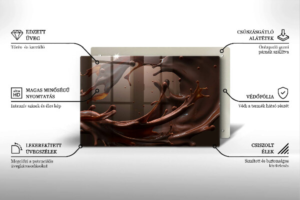 Protezione piano induzione Cioccolato liquido