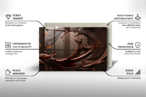 Protezione piano induzione Cioccolato liquido