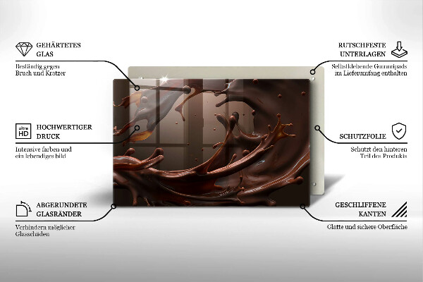 Protezione piano induzione Cioccolato liquido