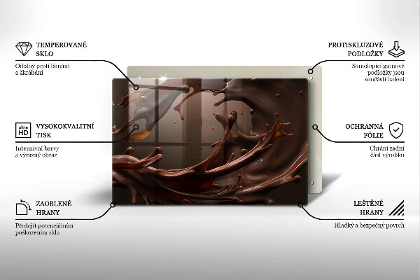 Protezione piano induzione Cioccolato liquido