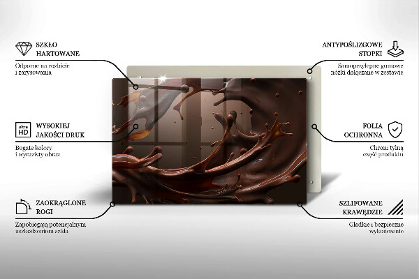 Protezione piano induzione Cioccolato liquido