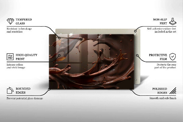 Protezione piano induzione Cioccolato liquido