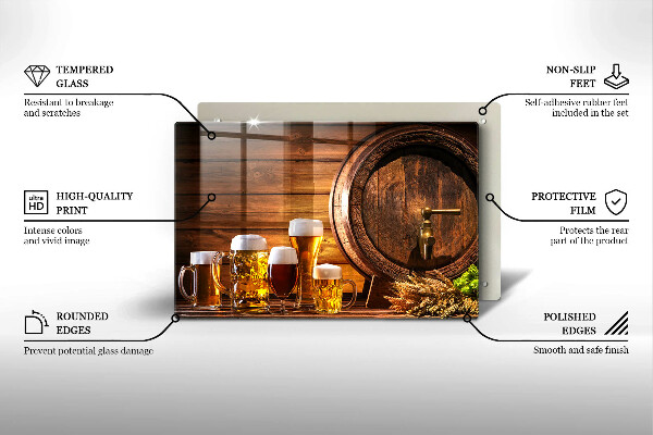 Copri piano cottura Barile di birra