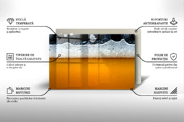 Copri piano cottura Bevi schiuma di birra