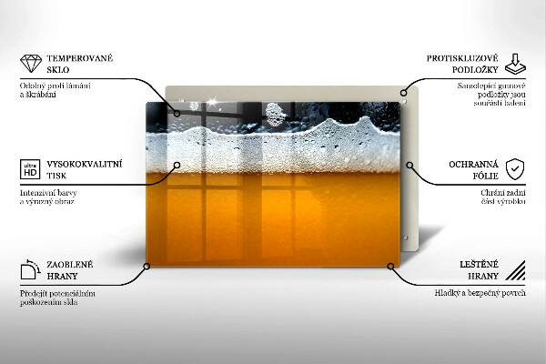 Copri piano cottura Bevi schiuma di birra
