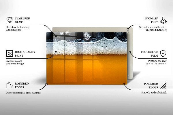 Copri piano cottura Bevi schiuma di birra