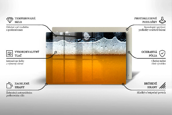 Copri piano cottura Bevi schiuma di birra