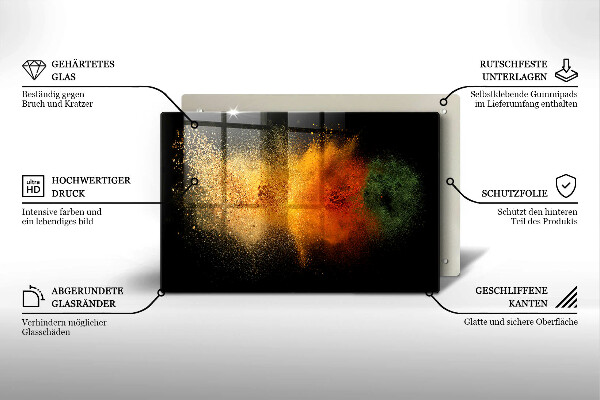 Protezione piano cottura Spezie colorate