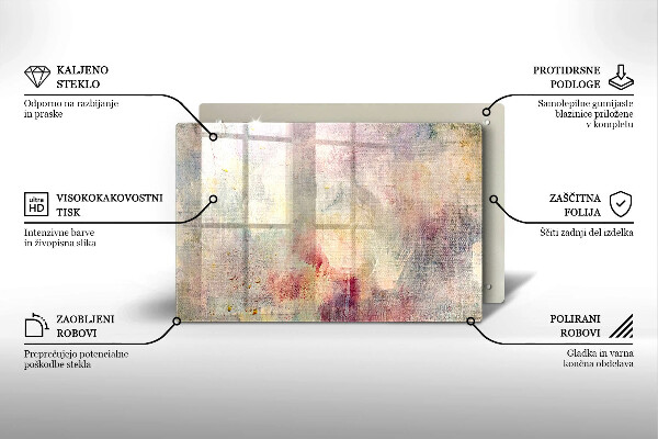 Copri cucina in vetro Fondo di struttura della vernice