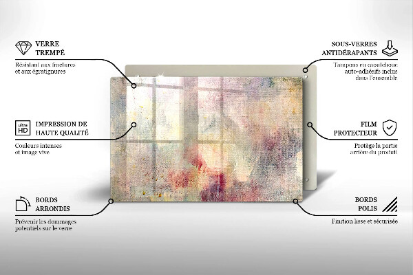 Copri cucina in vetro Fondo di struttura della vernice