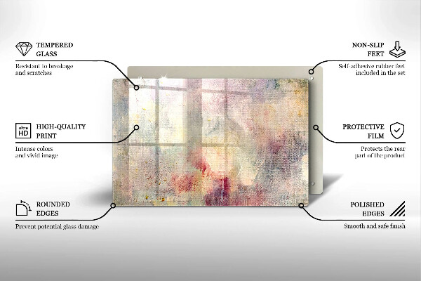 Copri cucina in vetro Fondo di struttura della vernice