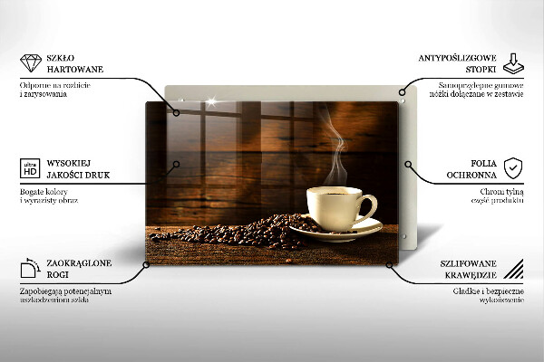 Copri piano cottura Tazzina da caffè in legno