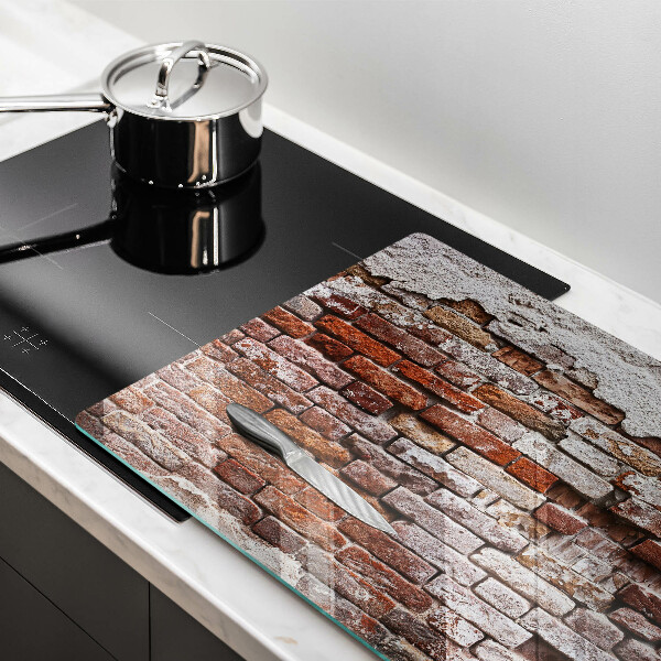 Copri piano cottura Vecchio muro di mattoni e cemento