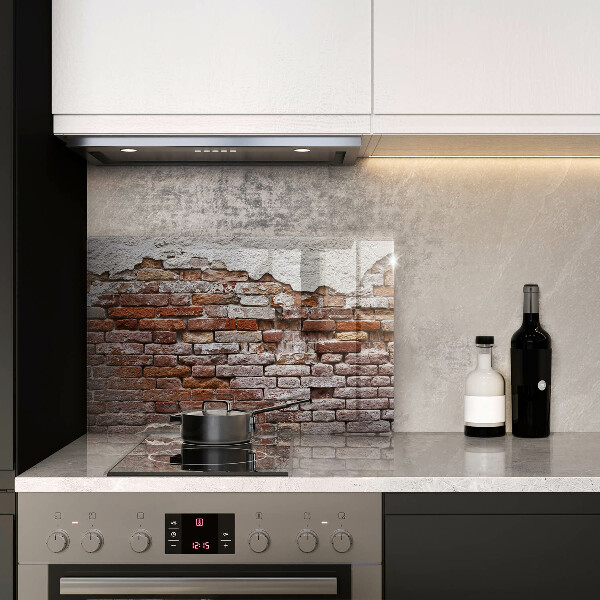 Copri piano cottura Vecchio muro di mattoni e cemento