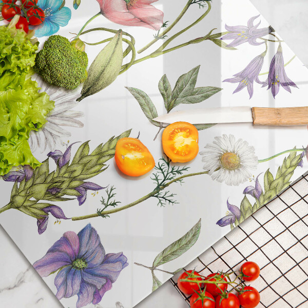 Copri piano cottura Illustrazione dei fiori