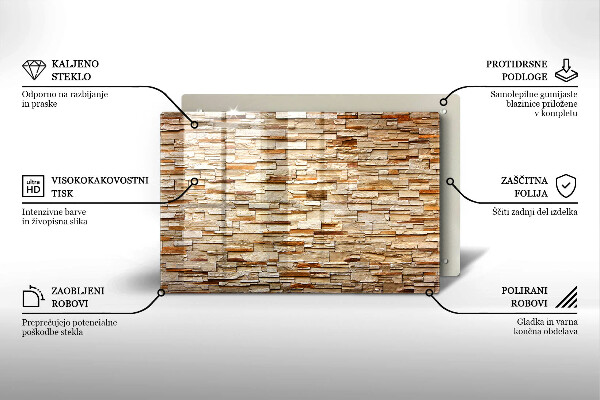 Copri piano cottura Texture di pietre decorative