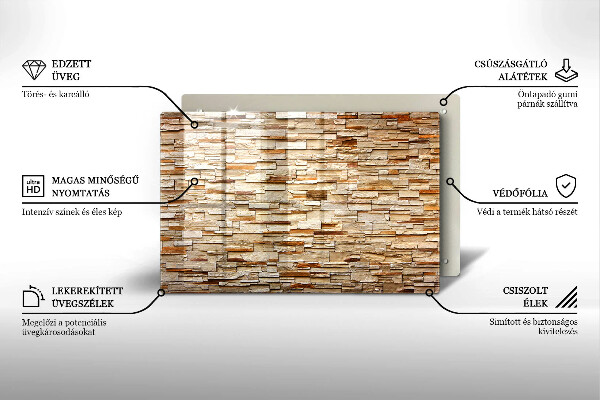 Copri piano cottura Texture di pietre decorative