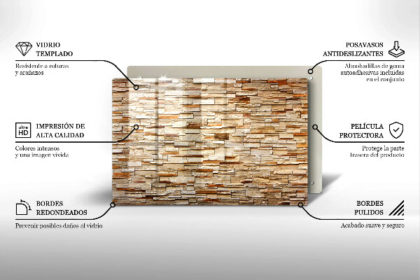 Copri piano cottura Texture di pietre decorative