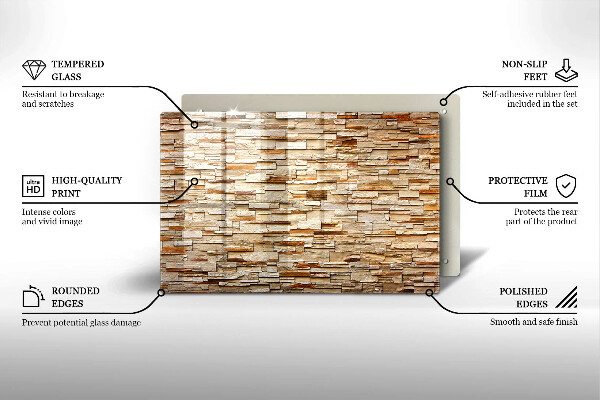 Copri piano cottura Texture di pietre decorative